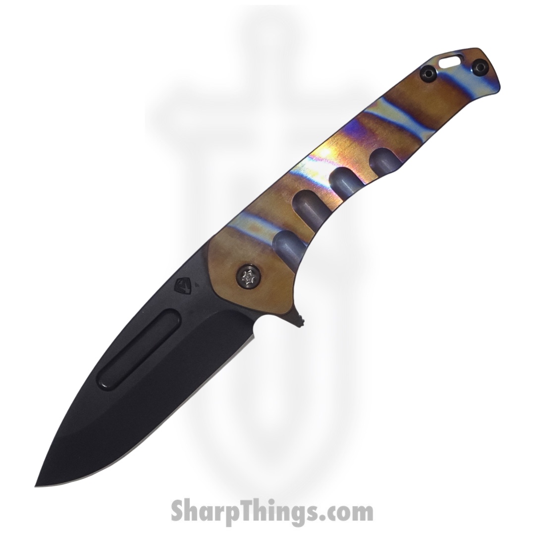 Medford Knife - MKF2084PD-03A1-TPCP-Q4- Praetorian Slim Flipper - PVD Drop Point - S45VN - Faced/Flm Bronze