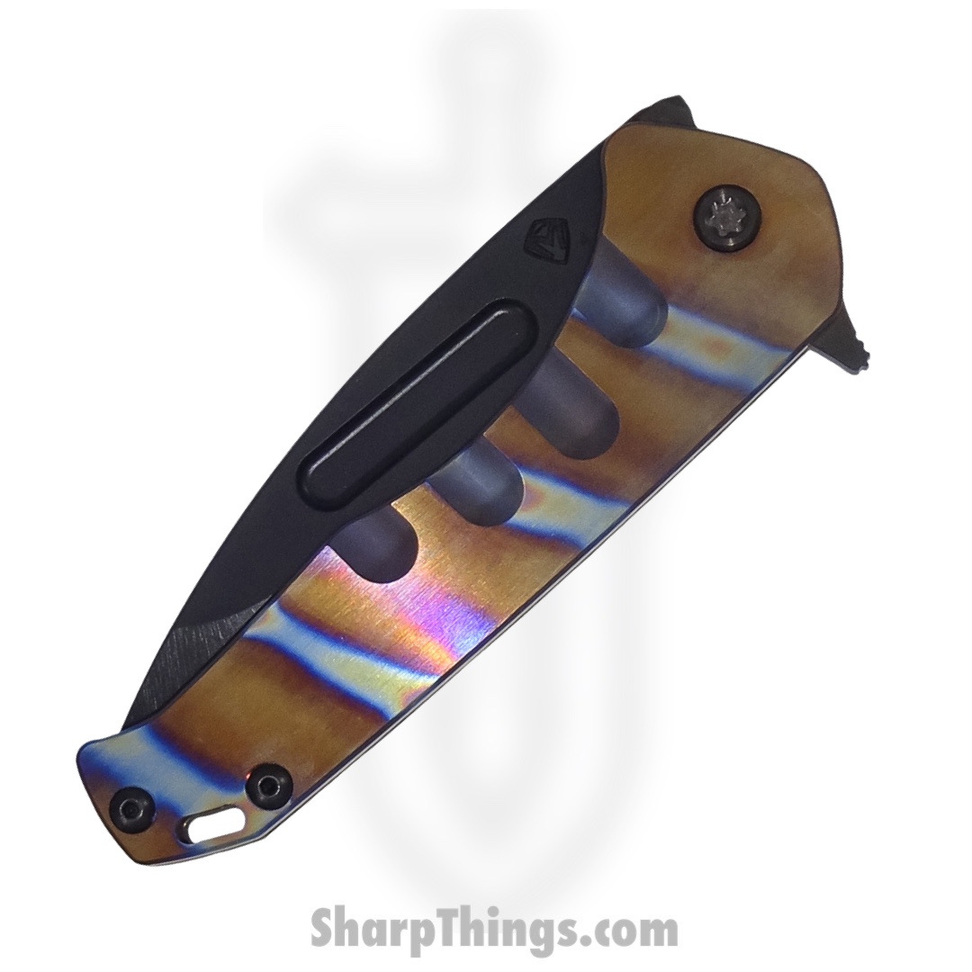 Medford Knife - MKF2084PD-03A1-TPCP-Q4- Praetorian Slim Flipper - PVD Drop Point - S45VN - Faced/Flm Bronze - Image 4
