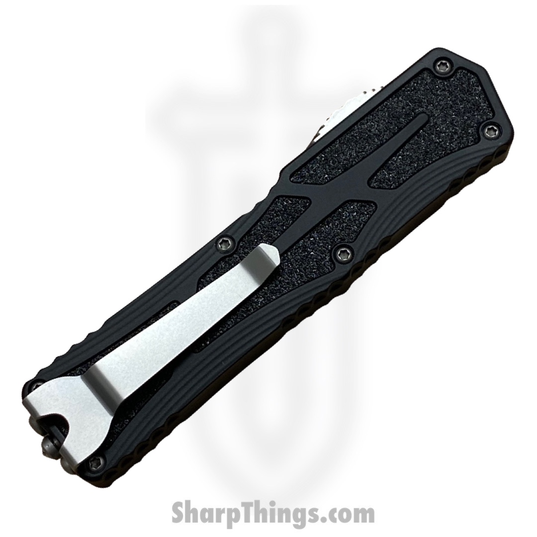 Heretic Knives - H039-2A - Colossus - OTF Auto - Magnacut Stonewash Clip Point - Aluminum/Traction Inlay - Black - Image 4