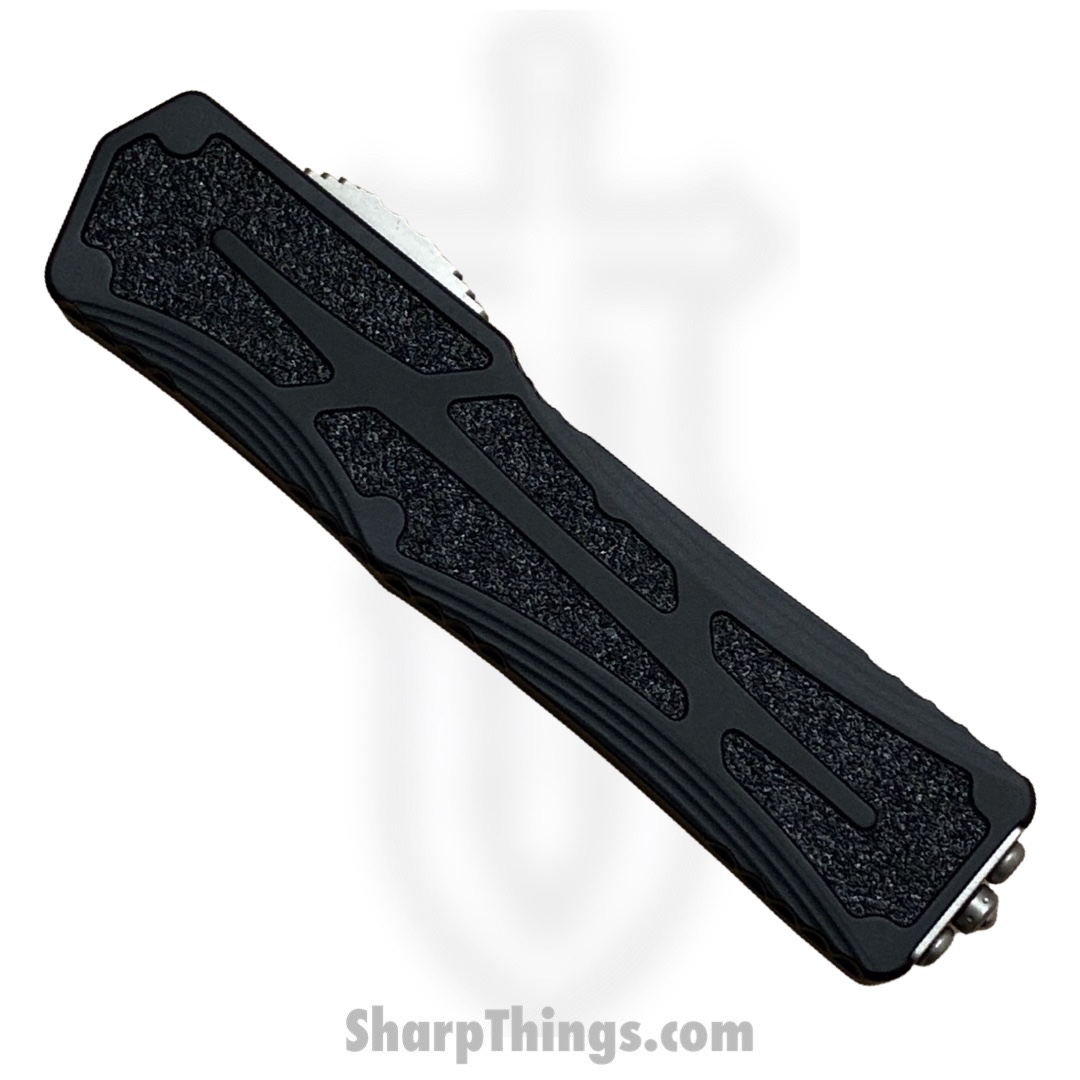 Heretic Knives - H039-2A - Colossus - OTF Auto - Magnacut Stonewash Clip Point - Aluminum/Traction Inlay - Black - Image 3