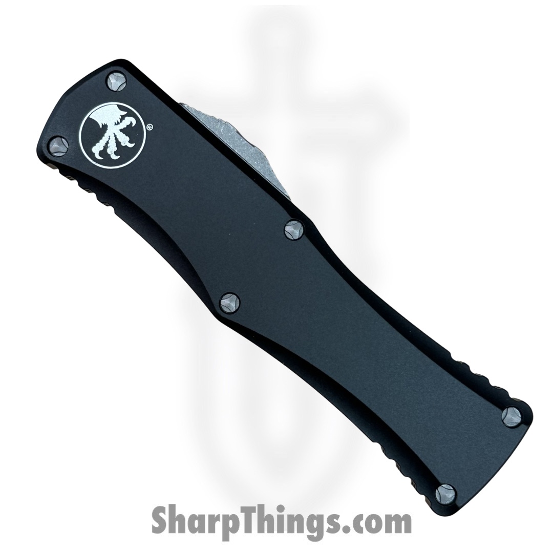 Microtech - 702-12AP - Hera - OTF Auto - Elmax, M390, 204P Apocalyptic Dagger - 6061-T6 Aluminum - Black - Image 4