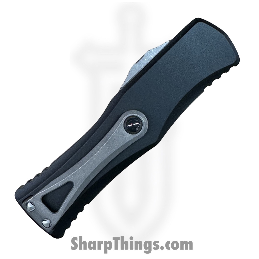 Microtech - 702-12AP - Hera - OTF Auto - Elmax, M390, 204P Apocalyptic Dagger - 6061-T6 Aluminum - Black - Image 3