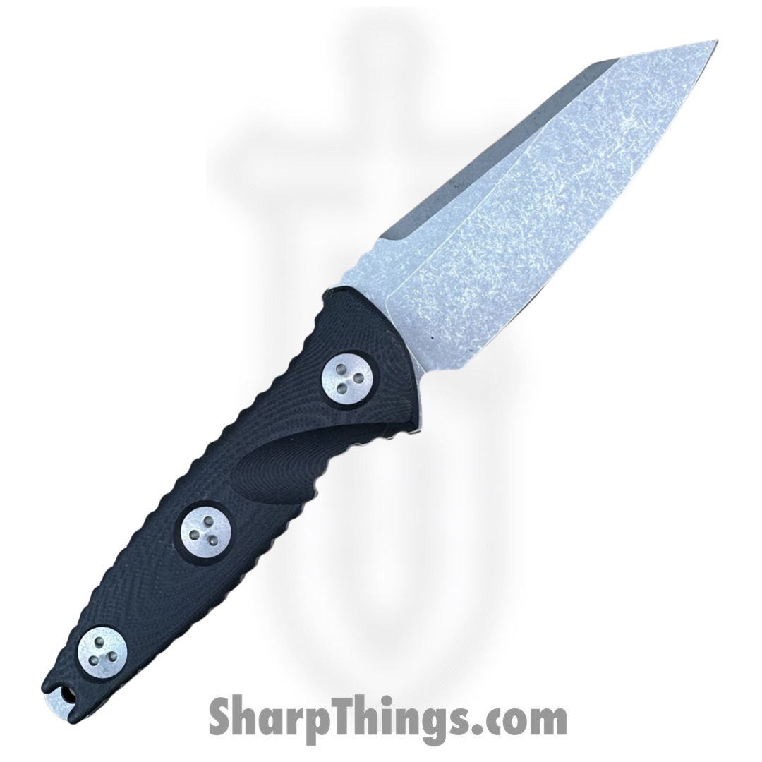 Microtech - 93M-10AP - Mini Socom Alpha Warcom - Fixed Blade Knife - M390 Apocalyptic Wharncliffe - G10 - Black - Image 2