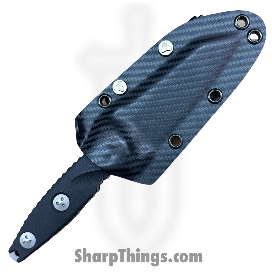 Microtech - 93M-10AP - Mini Socom Alpha Warcom - Fixed Blade Knife - M390 Apocalyptic Wharncliffe - G10 - Black - Image 3