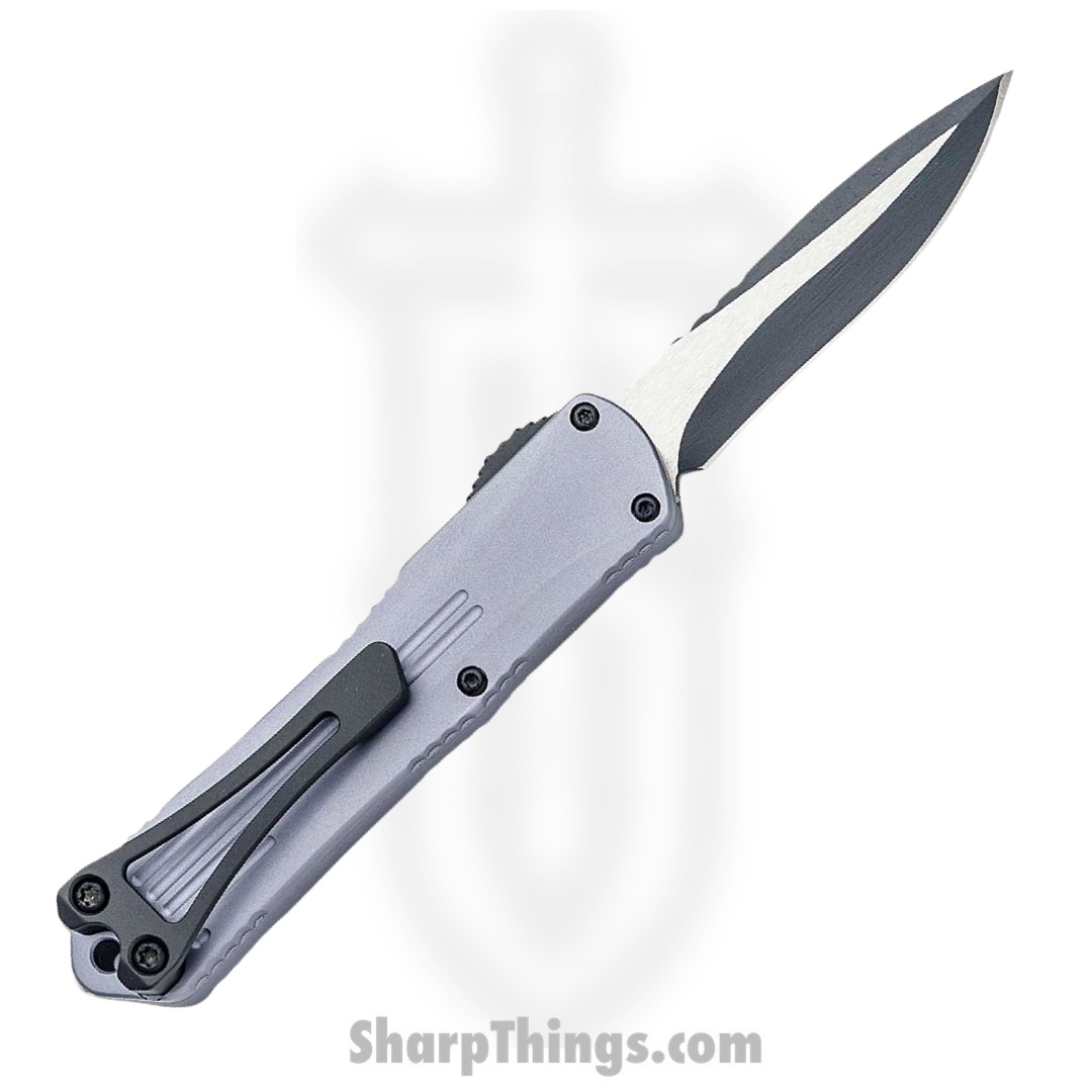 Heretic Knives - H025-10A-GRAY - Manticore S - OTF Auto - Magnacut Two Tone Recurve - 6061-T6 Aluminum - Gray - Image 2