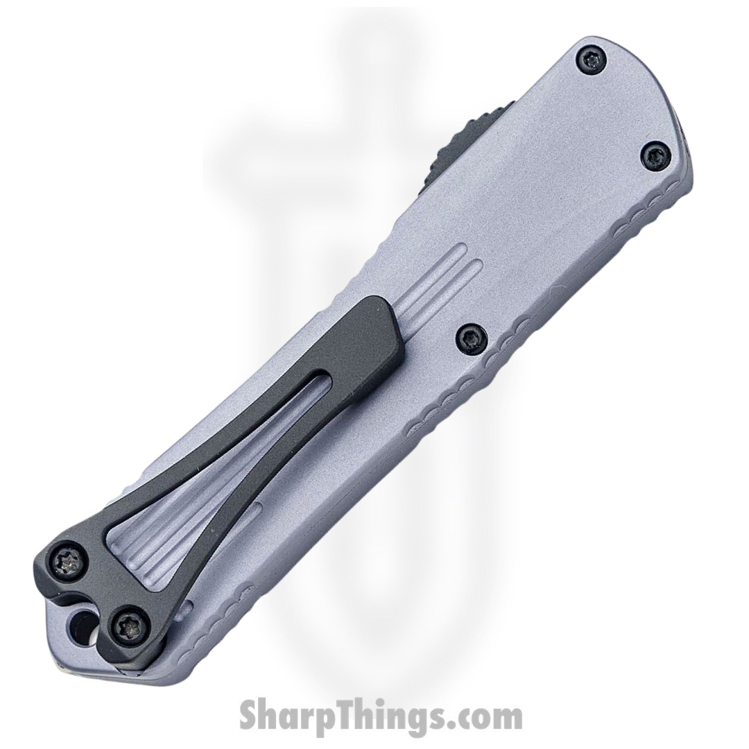 Heretic Knives - H025-10A-GRAY - Manticore S - OTF Auto - Magnacut Two Tone Recurve - 6061-T6 Aluminum - Gray - Image 4