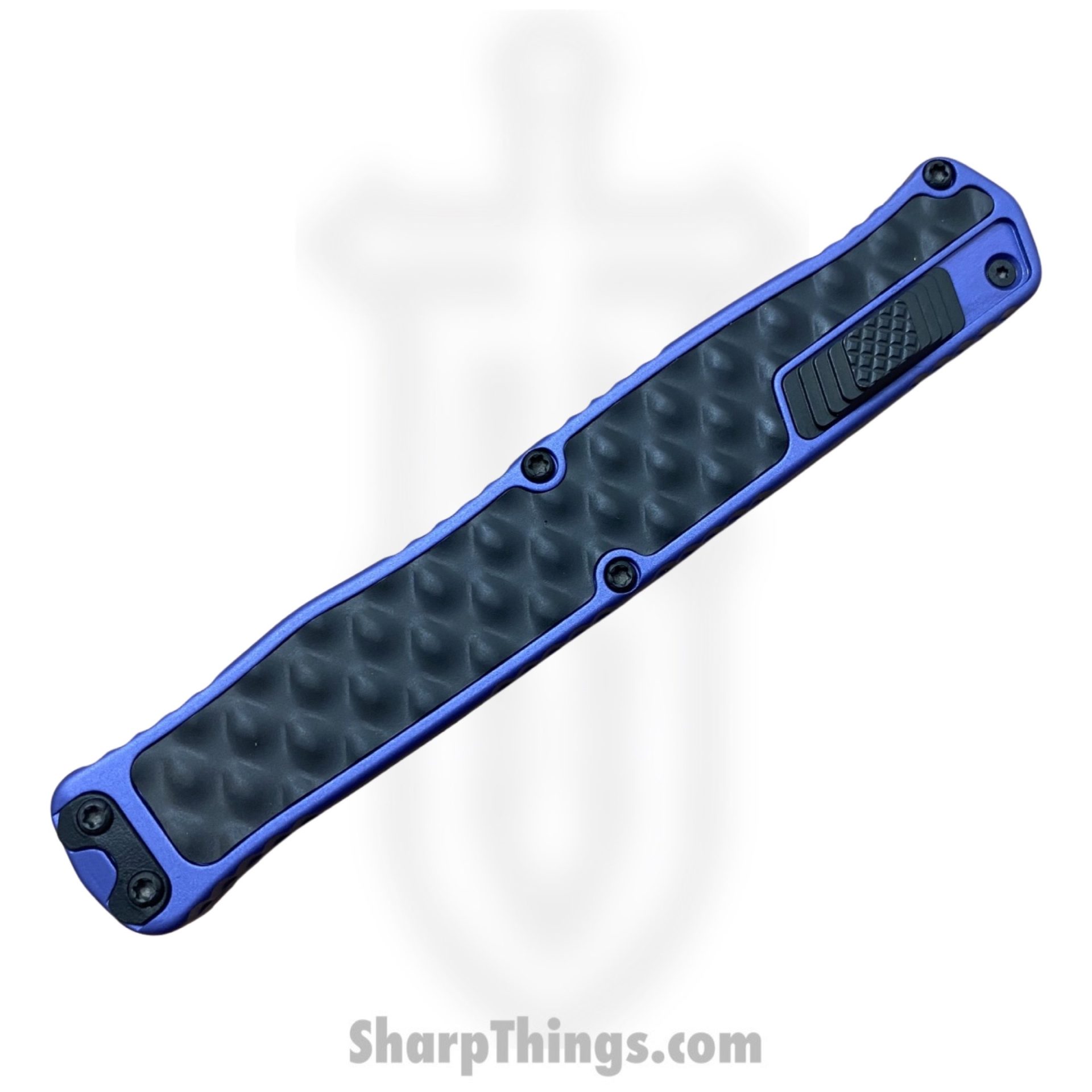 Heretic Knives - H020-10A-PU - Cleric II - OTF Automatic - Magnacut Two Tone D/E - Aluminum - Purple w/Black SS Inlay - Image 4