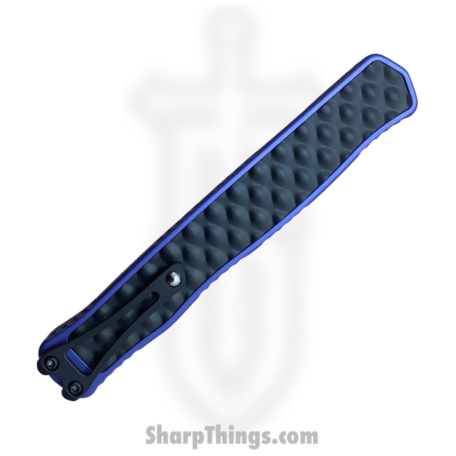 Heretic Knives - H020-10A-PU - Cleric II - OTF Automatic - Magnacut Two Tone D/E - Aluminum - Purple w/Black SS Inlay - Image 3