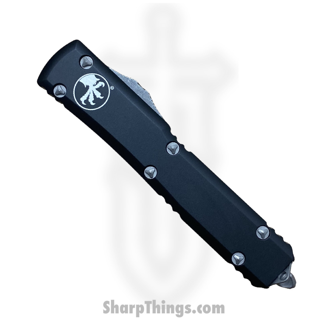 Microtech - 122-D12AP - Ultratech - OTF Auto - Elmax, M390, 204P Apocalyptic Dagger - 6061-T6 Aluminum - Black - Image 4