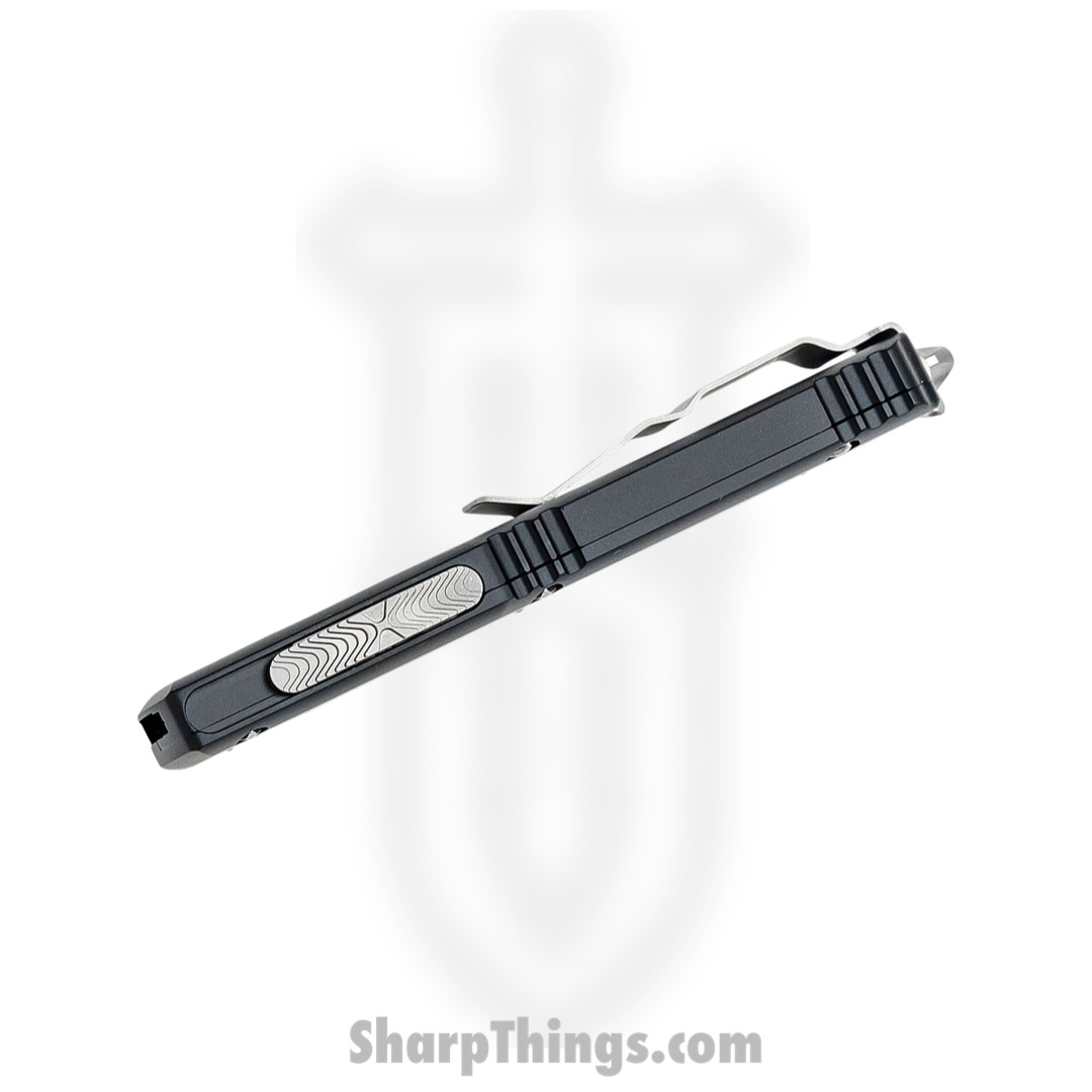 Microtech - 122-D12 - Ultratech - OTF Auto - Elmax, M390, 204P Stonewash Dagger - 6061-T6 Aluminum - Black - Image 5