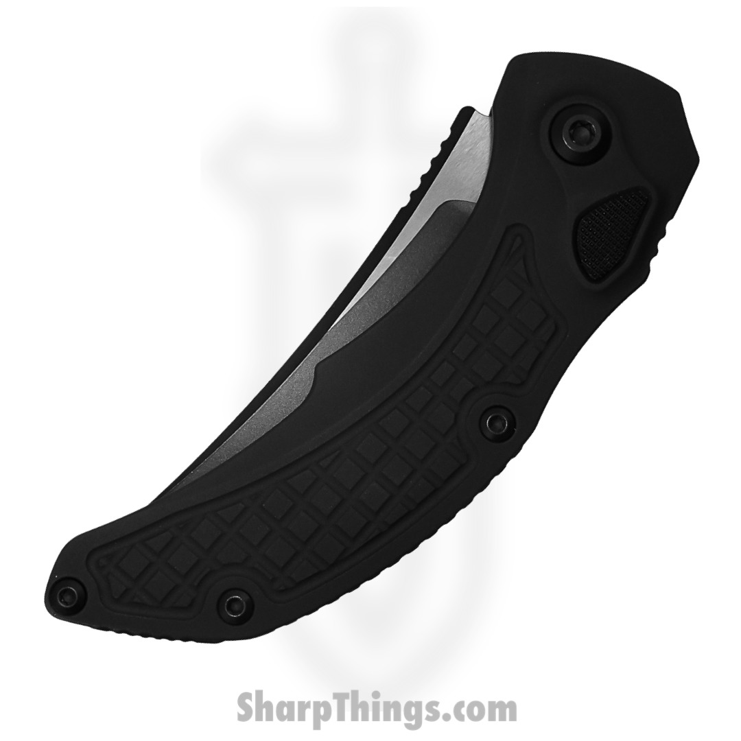 Microtech - 268A-1T - Bastinelli Brachial - Automatic Knife - M390 Coated Trailing Point - 6061-T6 Aluminum - Black - Image 3
