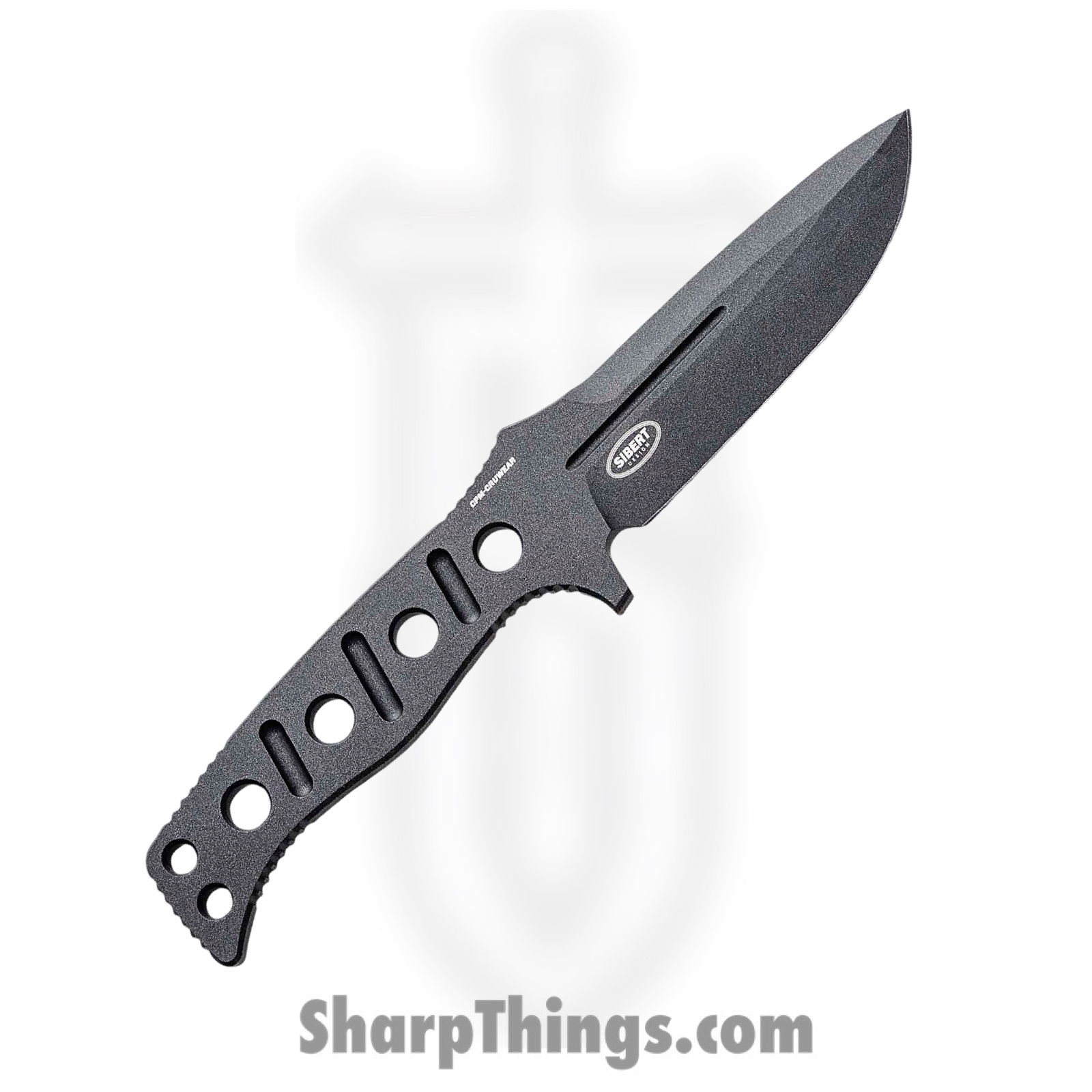 Benchmade - 375BK-1 - Adamas - Fixed Blade Knife - CPM CruWear Coated Drop Point - Skeletonized - Black - Image 2