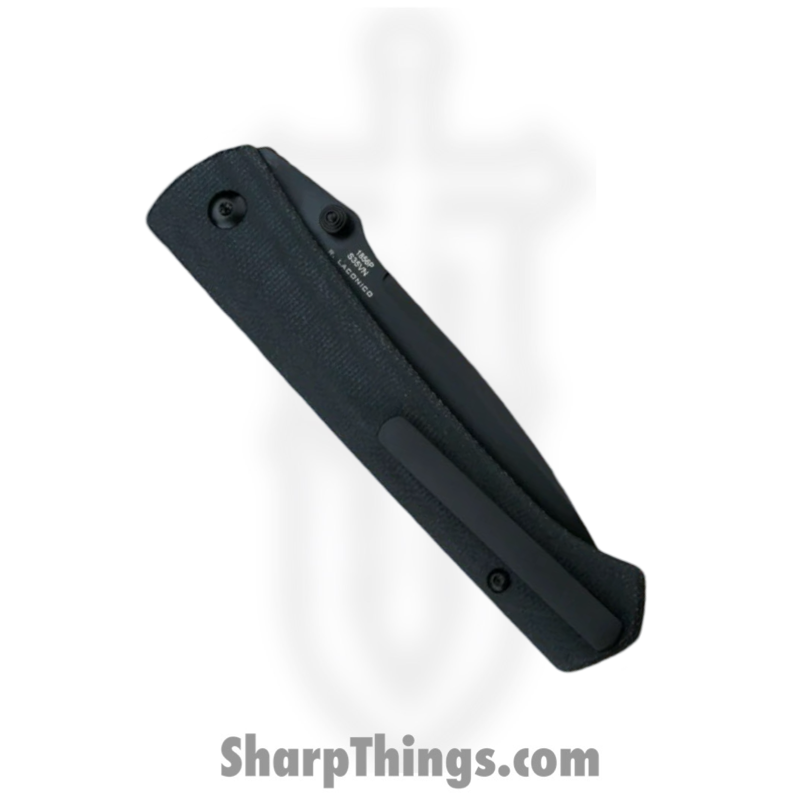 Artisan Cutlery - ATZ1856PMBK - Andromeda Button Lock - Folding Knife Knife - S35VN Coated Drop Point - Micarta - Black - Image 3