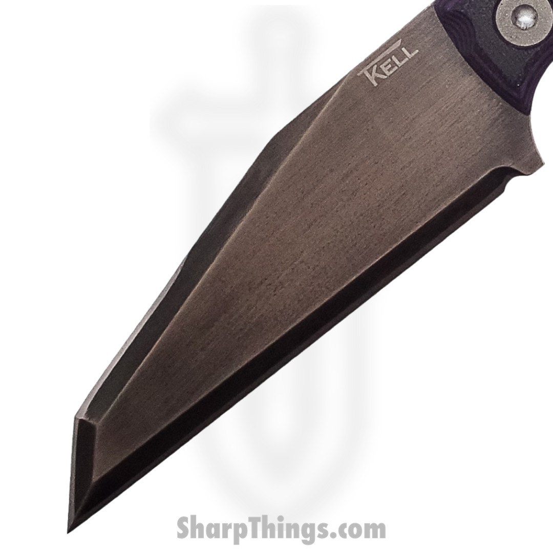 T.Kell Knives - GuardBlkHkGG - Guardian - Fixed Blade Knife - 80CRV2 Nickle Boron Coated Wharncliffe - G10 - Blackhawk - Image 3