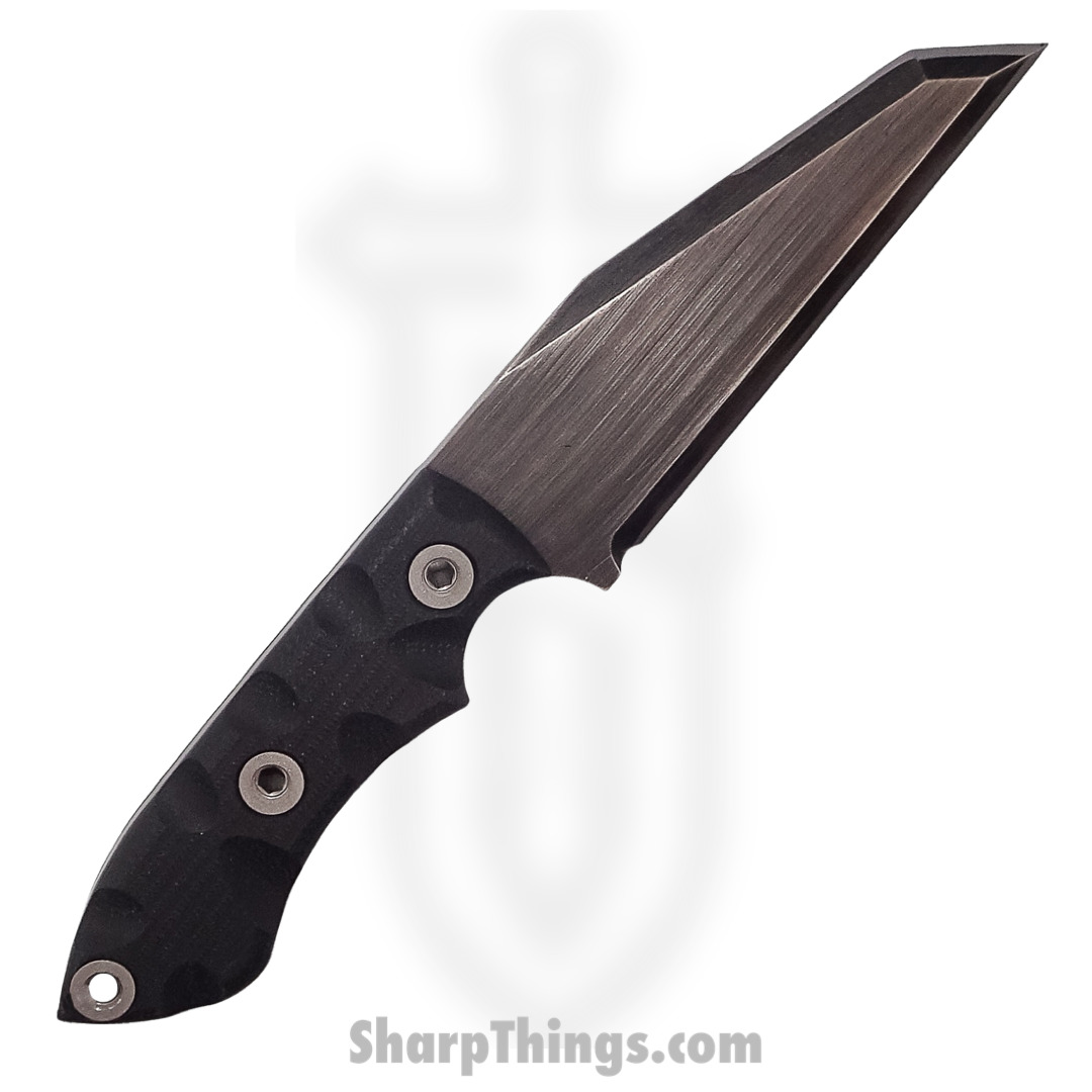 T.Kell Knives - GuardBlkGG - Guardian - Fixed Blade Knife - 80CRV2 Nickle Boron Coated Wharncliffe - G10 - Black - Image 2