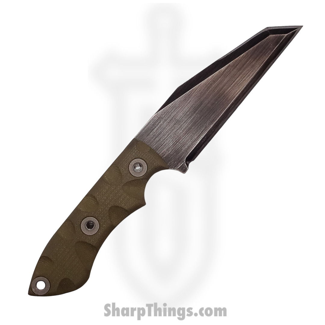 T.Kell Knives - GuardODGG - Guardian - Fixed Blade Knife - 80CRV2 Nickle Boron Coated Wharncliffe - G10 - OD Green - Image 2