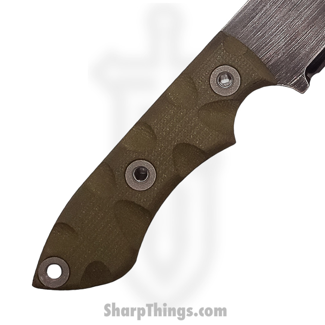T.Kell Knives - GuardODGG - Guardian - Fixed Blade Knife - 80CRV2 Nickle Boron Coated Wharncliffe - G10 - OD Green - Image 4