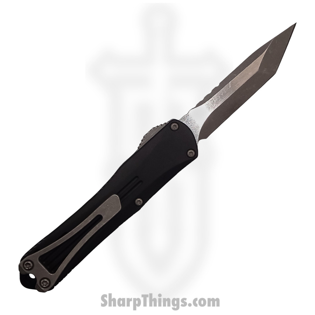 Heretic Knives - H023-5A-Ambi - Manticore S - OTF Auto - Magnacut Stonewash Tanto - 6061-T6 Aluminum - Black - Image 2
