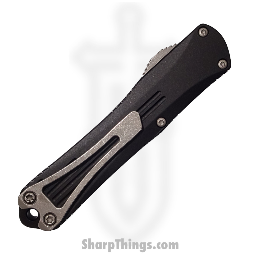 Heretic Knives - H023-5A-Ambi - Manticore S - OTF Auto - Magnacut Stonewash Tanto - 6061-T6 Aluminum - Black - Image 5
