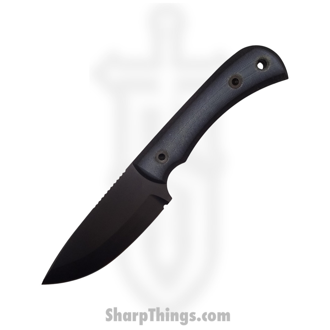 Half Face Blades - HFBCVNR - Cavner - Fixed Blade Knife - S35VN Coated Drop Point - G10 - Black