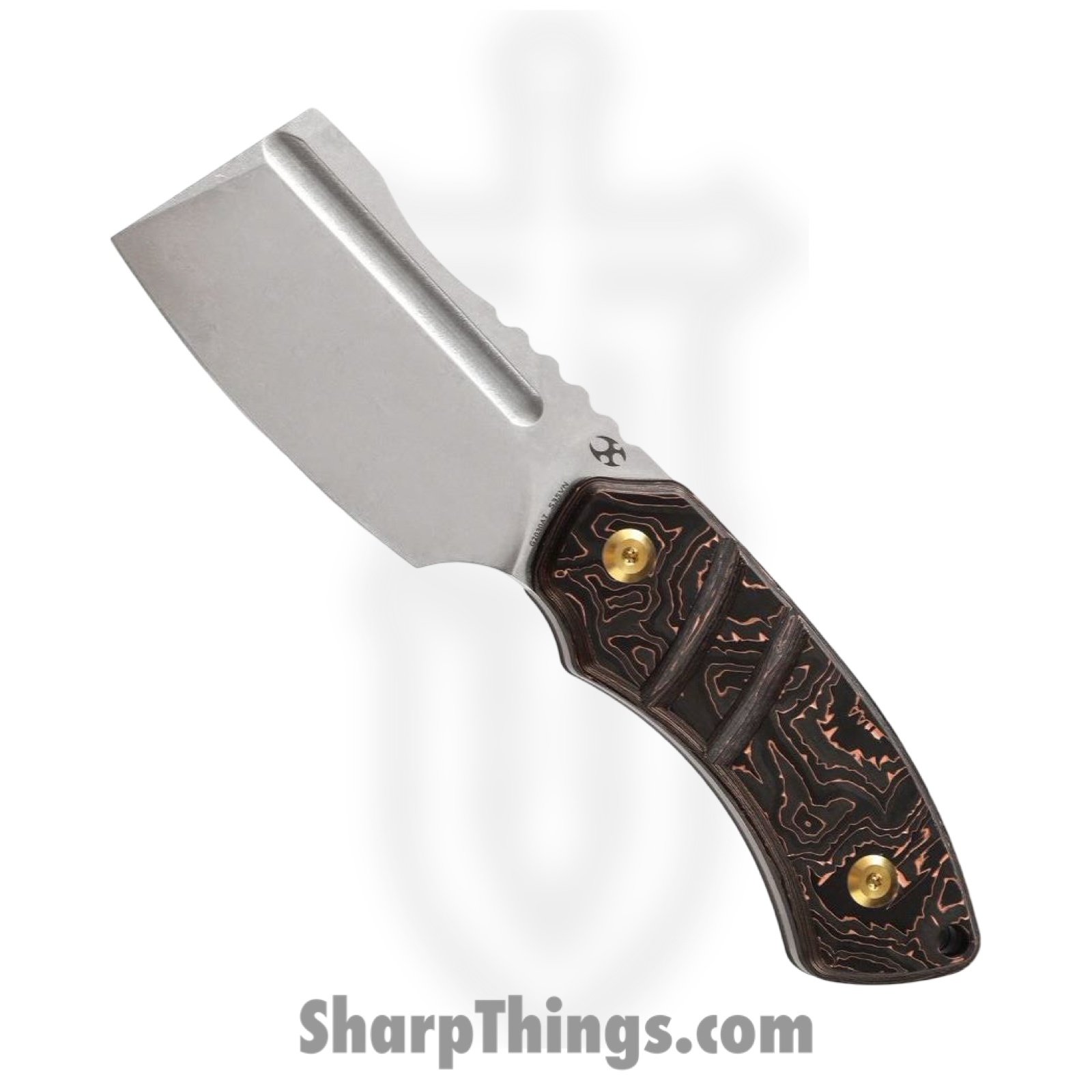 Kansept Knives - KT2030A7 - Korvid M - Folding Knife - 154CM Coated Cleaver - G10 - Orange/Black