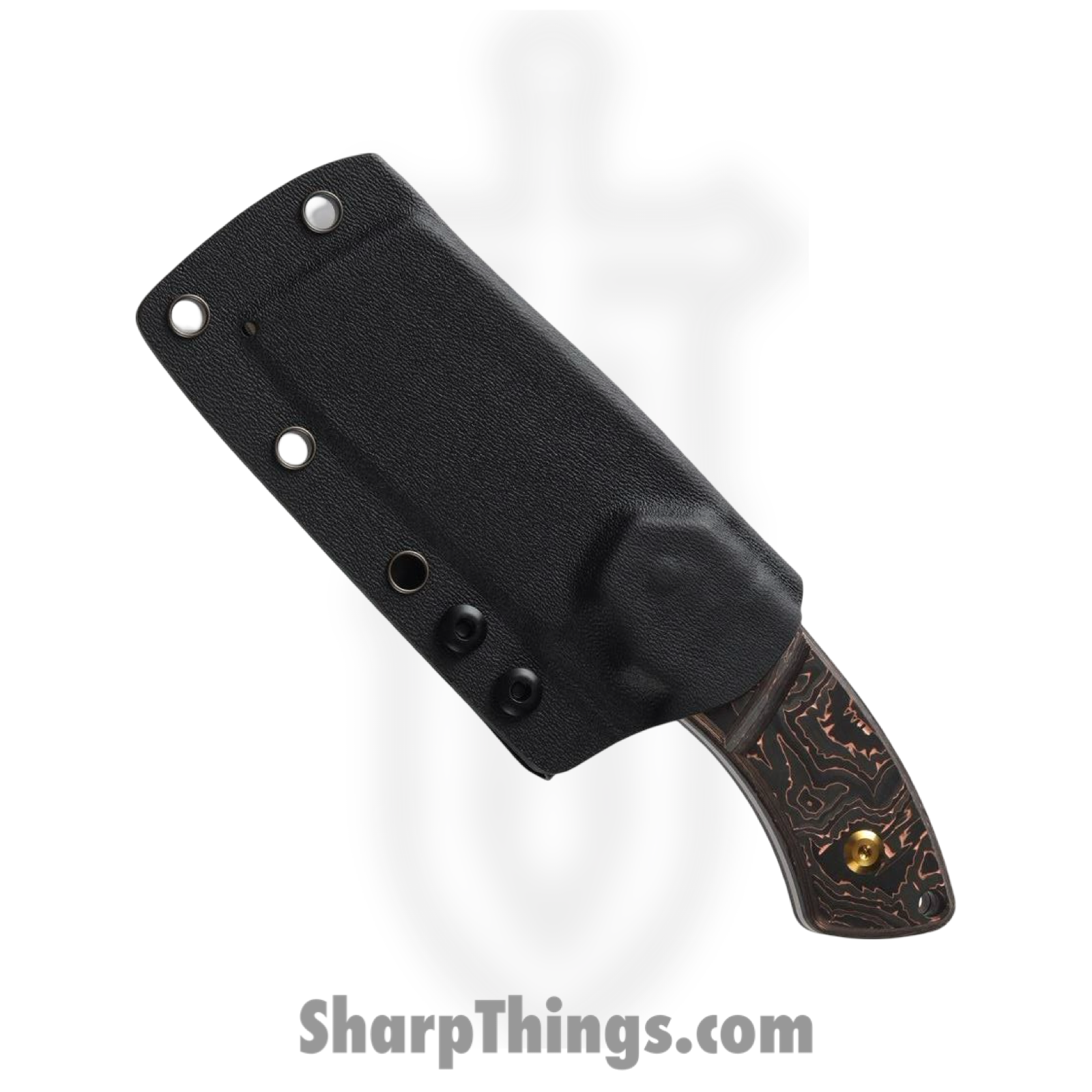 Kansept Knives - KT2030A7 - Korvid M - Folding Knife - 154CM Coated Cleaver - G10 - Orange/Black - Image 4