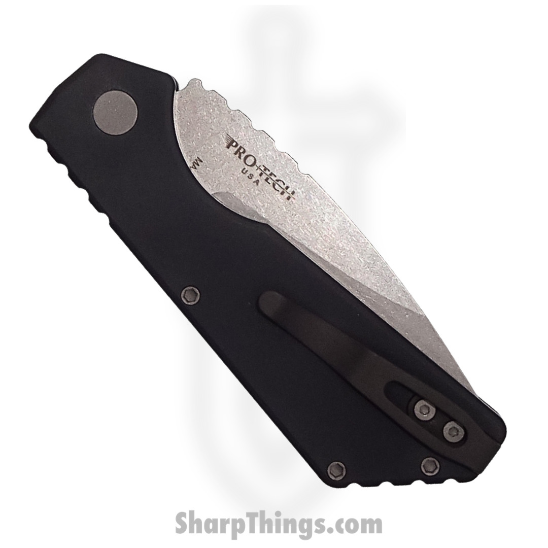 ProTech - 201 - Strider PT+ Strider - Automatic Knife - Mangnacut - Stonewash - Black - Image 4