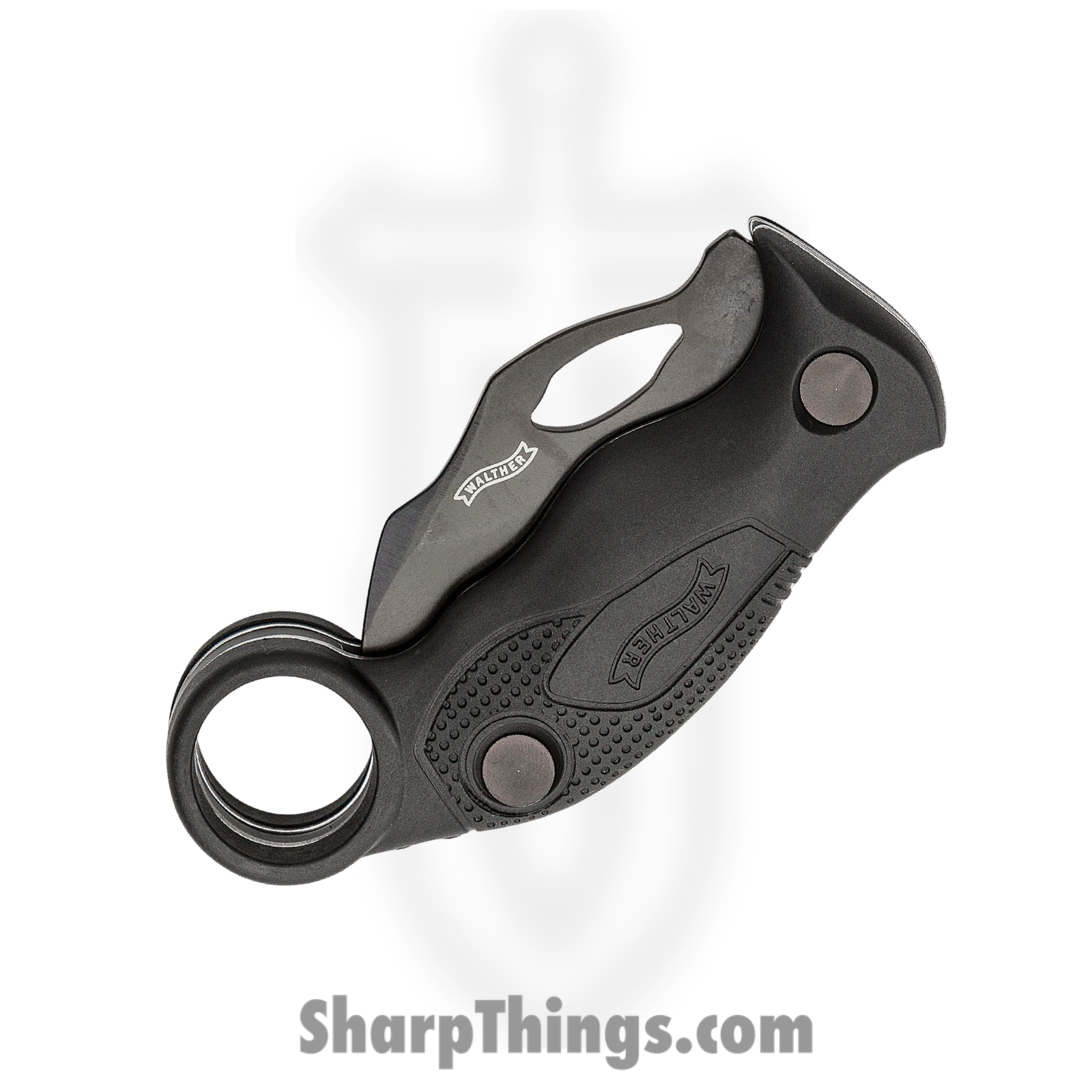 Walther - WAL50764 - KDK - Folding Knife - 440C Coated Hawkbill - Synthetic - Black - Image 2