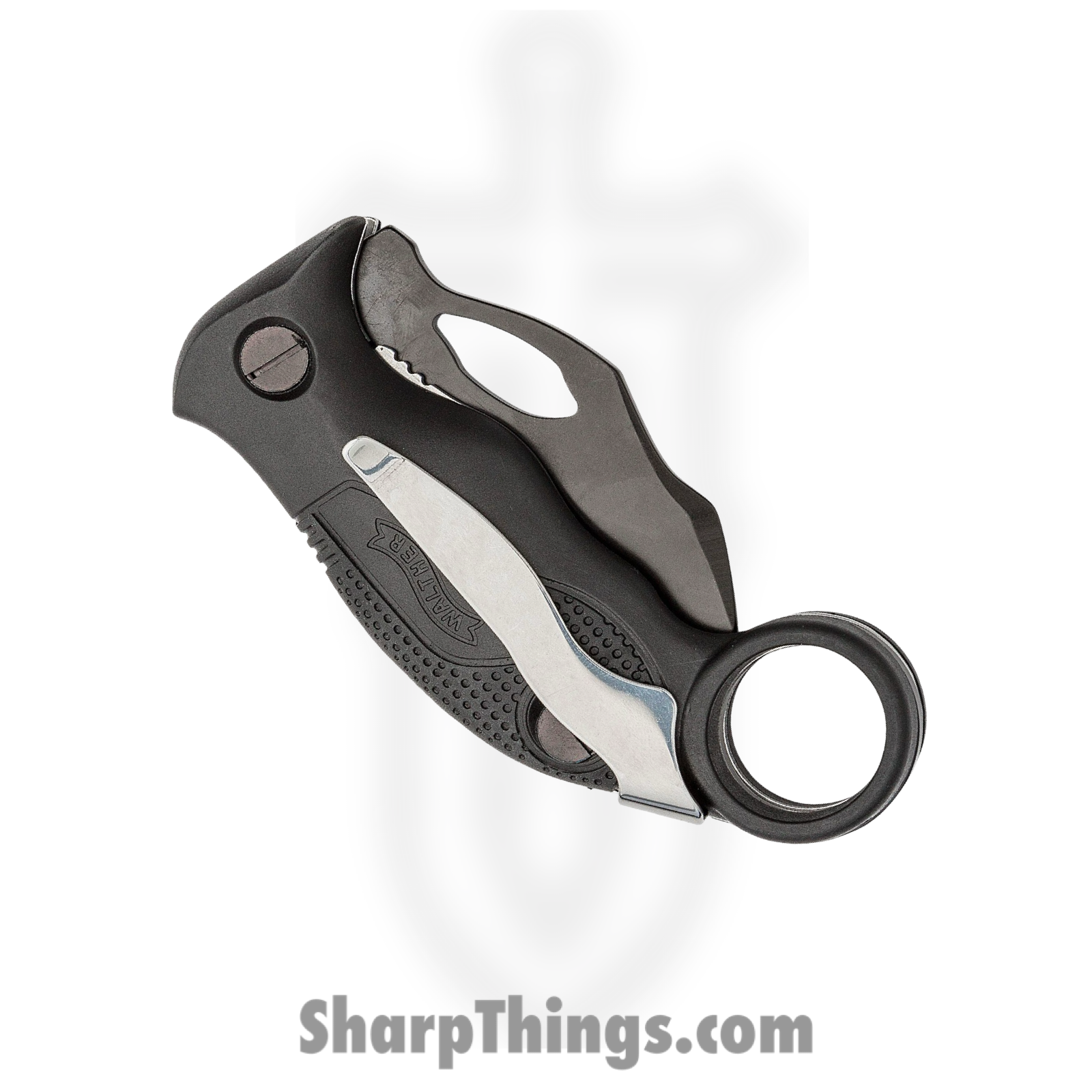 Walther - WAL50764 - KDK - Folding Knife - 440C Coated Hawkbill - Synthetic - Black - Image 3