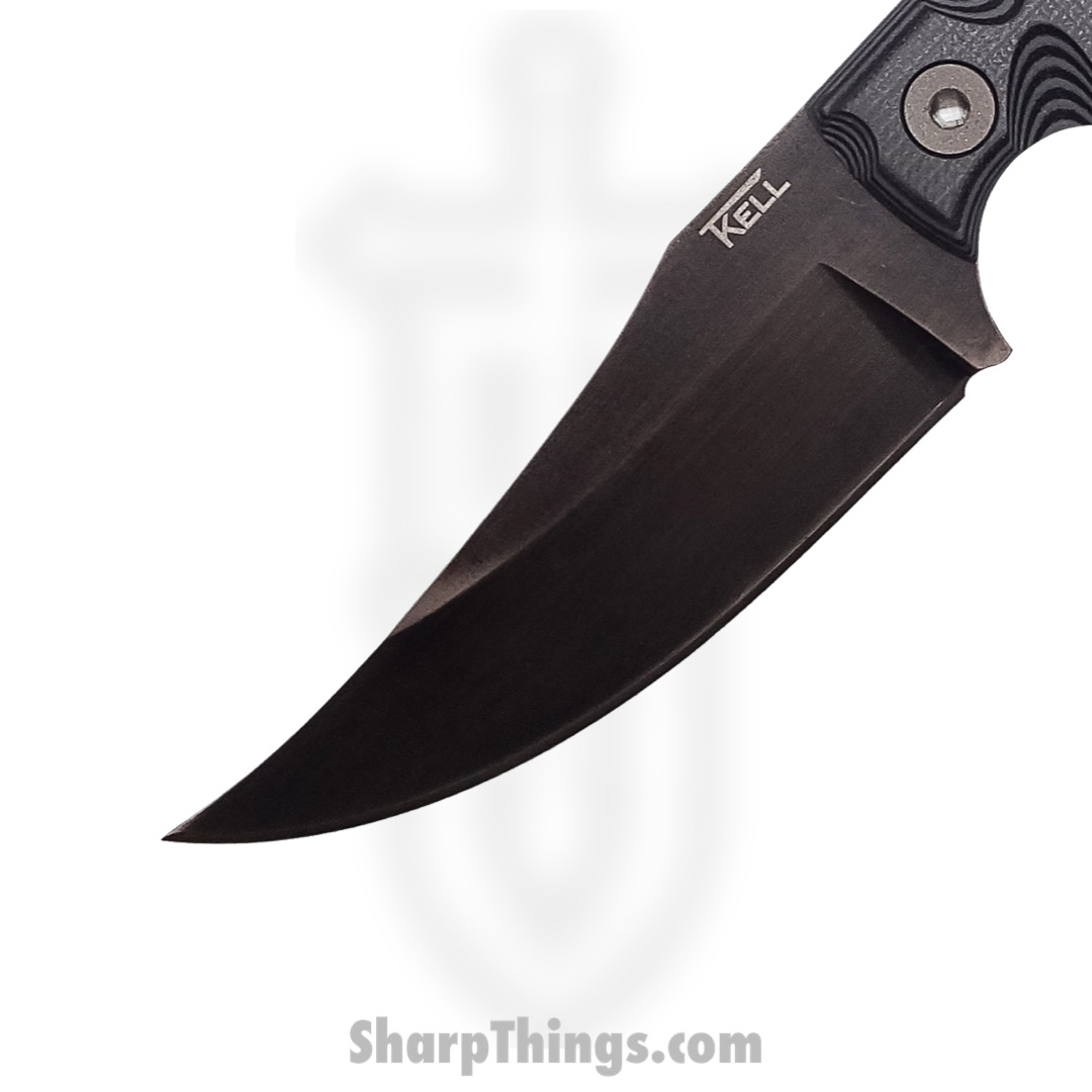 T.Kell Knives - WrtHgBtlShp - Warthog - Fixed Blade Knife - 80crv2 Nickle Boron Coated Trailing Point - G10 - Battleship Grenade Grip - Image 3