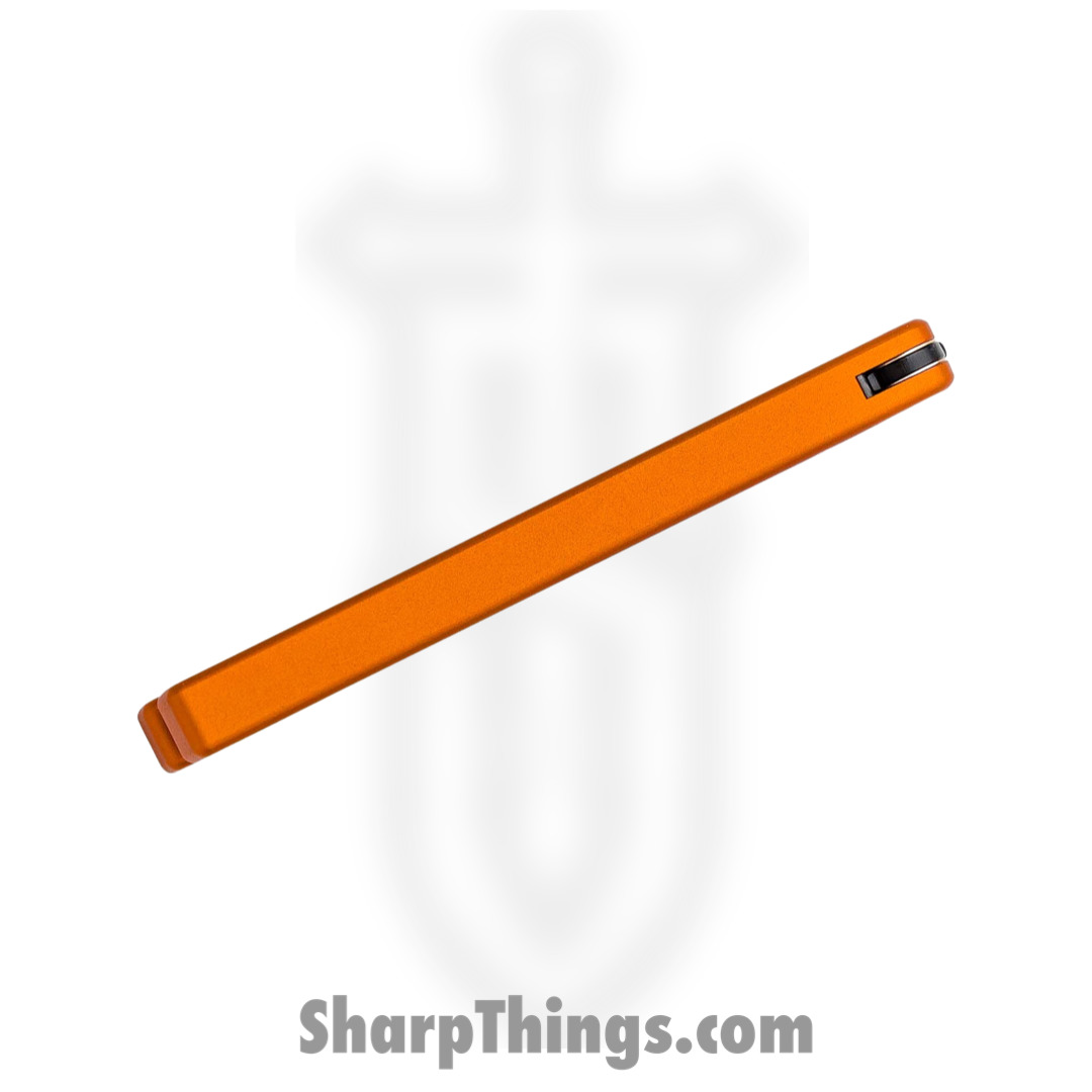 Squid Industries - 04TR04CK01OR - Mako V4.5 Inked Bottle Opener Balisong Trainer - 304 Stainless 6061-T6 - Orange and Black - Image 2