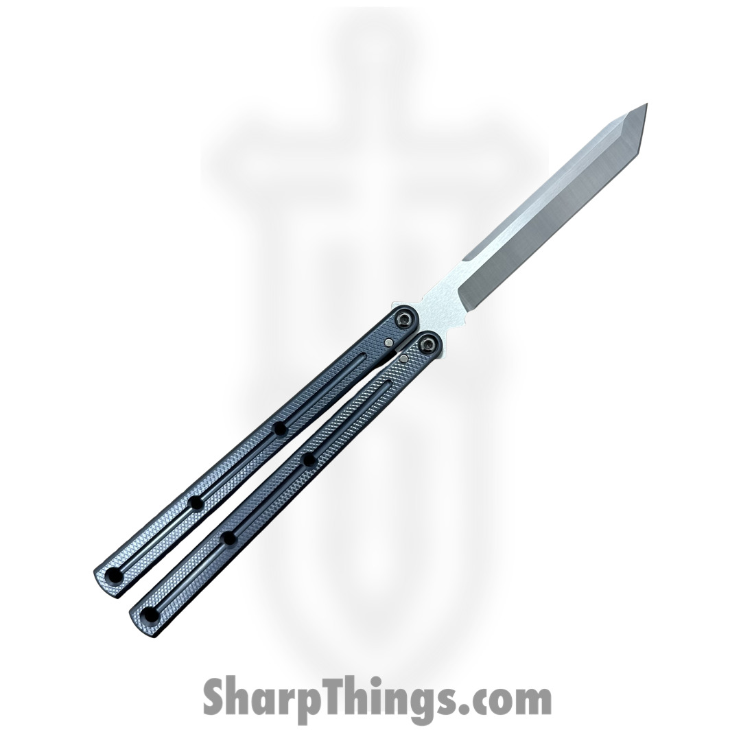 Squid Industries - 09TNALSA01GM - Krake Raken Tanto V2.5 Balisong Knife - AEB-L 7075 - Gunmetal - Image 2