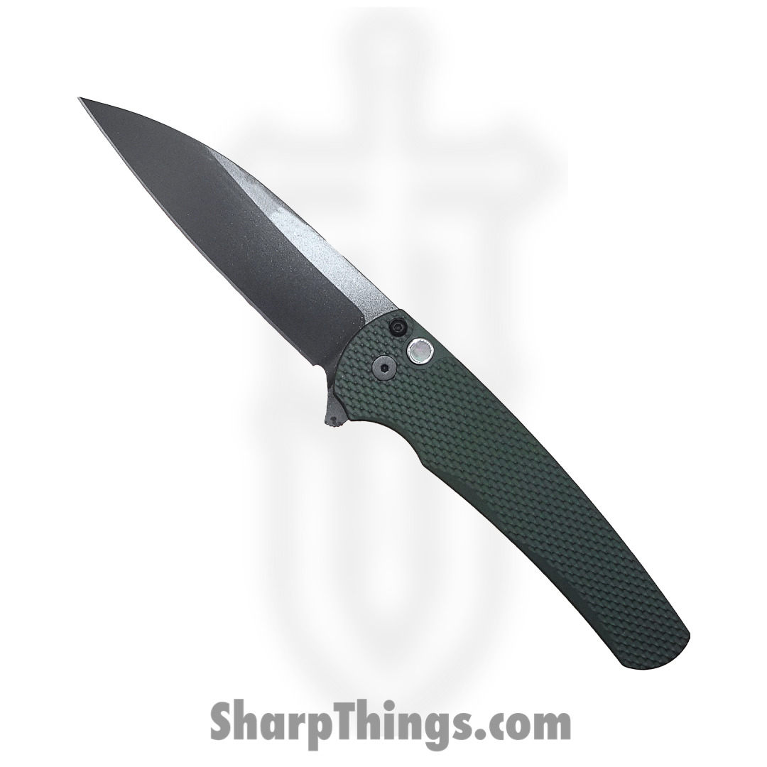 ProTech - 23TBSMalibu - Malibu Custom - Folding Knife - Magnacut Two Tone Wharncliffe - 6061-T6 Aluminum - OD Green