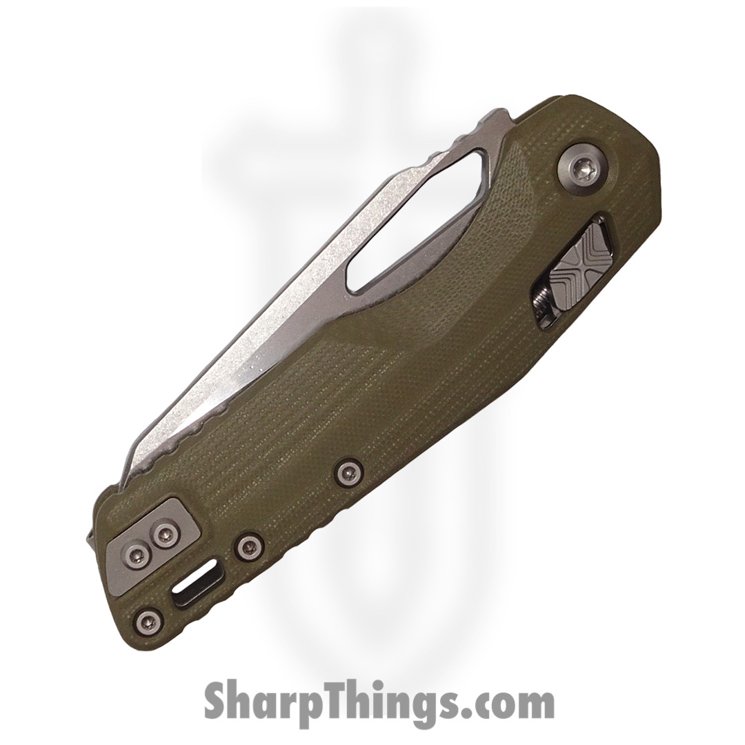 Microtech - 210-10GTOD - MSI™ - Folding Knife - M390MK Stonewash Modified Sheepsfoot - G10 - OD Green - Image 3