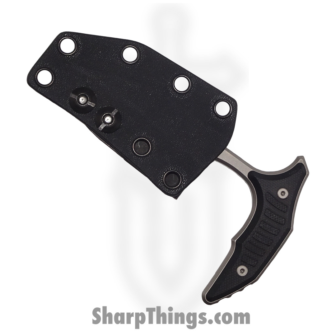 Microtech - 218-9GTBKS - Bee Bastinelli - Fixed Blade Knife - M390 Blasted Hawkbill - G10 - Black - Image 3