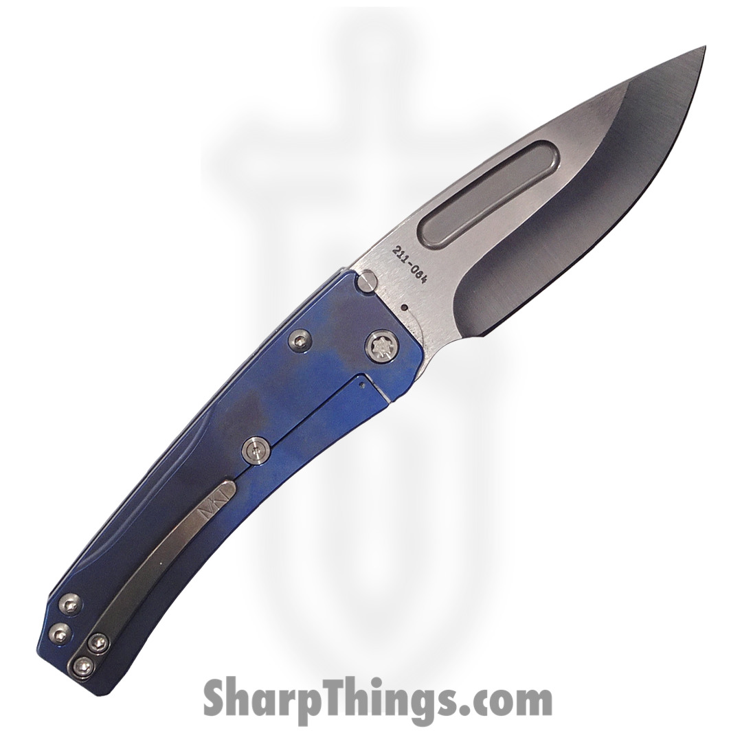 Medford Knife - MK2014TD-03A2-TSCS-Q4 - Slim Midi Drop Point Folder - Tumbled S45VN - "Tsunami" - Image 4
