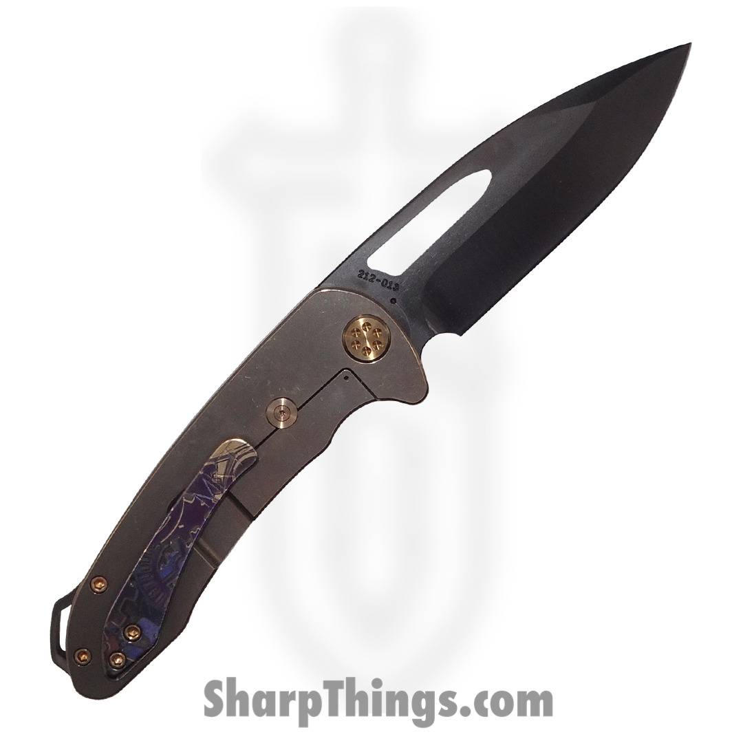 Medford Knife - MK0384PQ-36A1-T1C1-BP - On Belay Folder - S45VN PVD - Bronze "Steampunk Gears" - Image 4