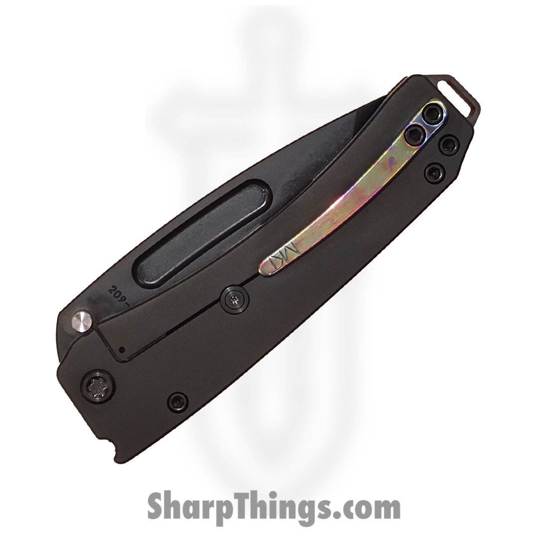 Medord Knife - MK0334PT-30PV-TPCP-BP - Midi Marauder Folder - PVD S45VN Tanto - PVD W/Brsh/PenAno Perimeter/Finger Grooves Handle - Image 5