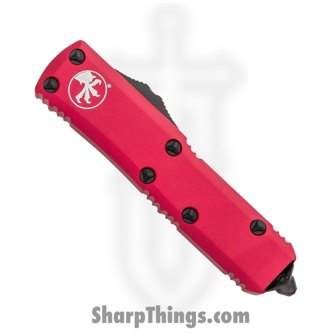 Microtech - 232-2RD - UTX-85 - OTF Auto - Elmax Coated Dagger - 6061-T6 Aluminum - Red - Image 2