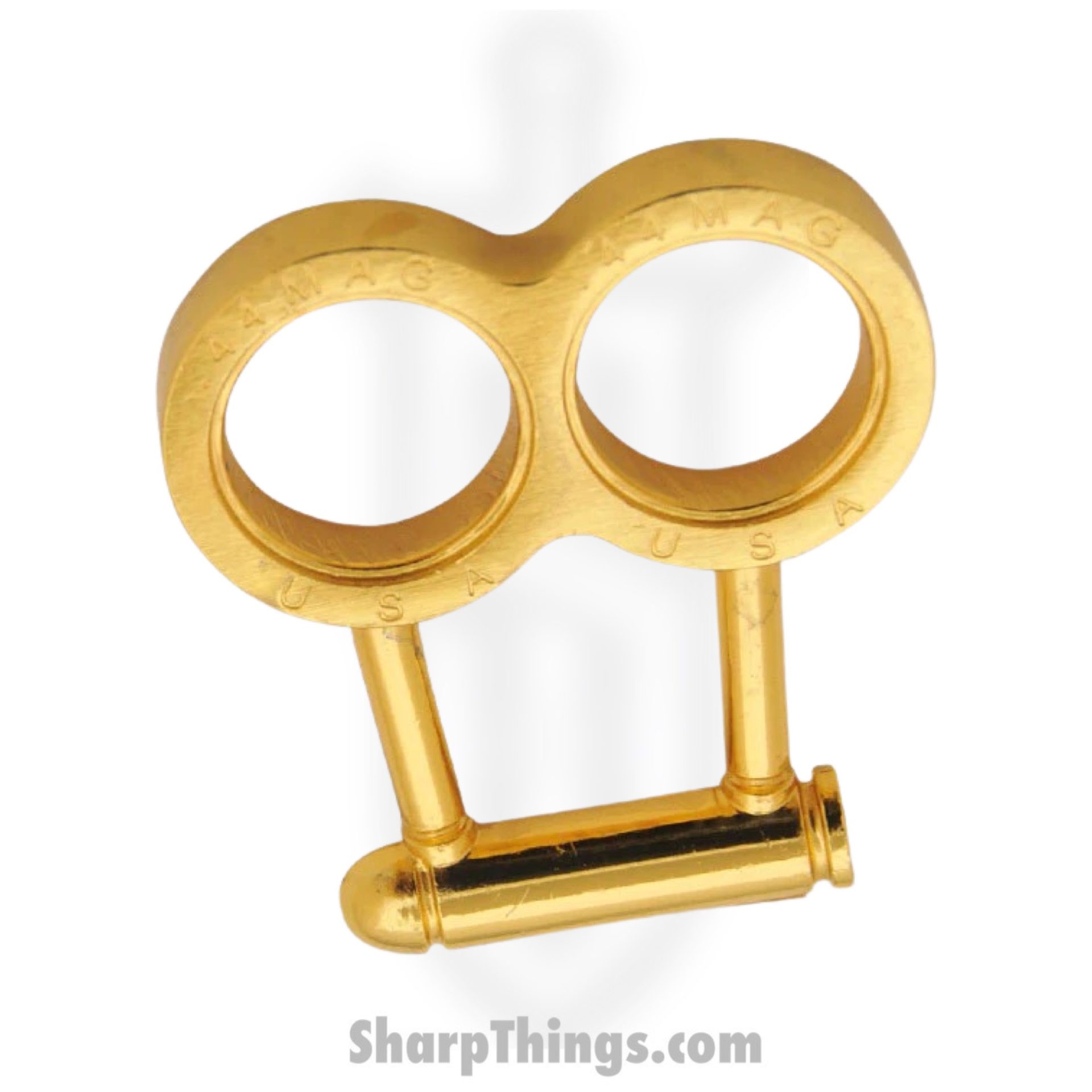 VOC - 37-GD - Tiger Tactical .44 Mag Bullet Brass Buckles Paper Weight - Gold - Image 2