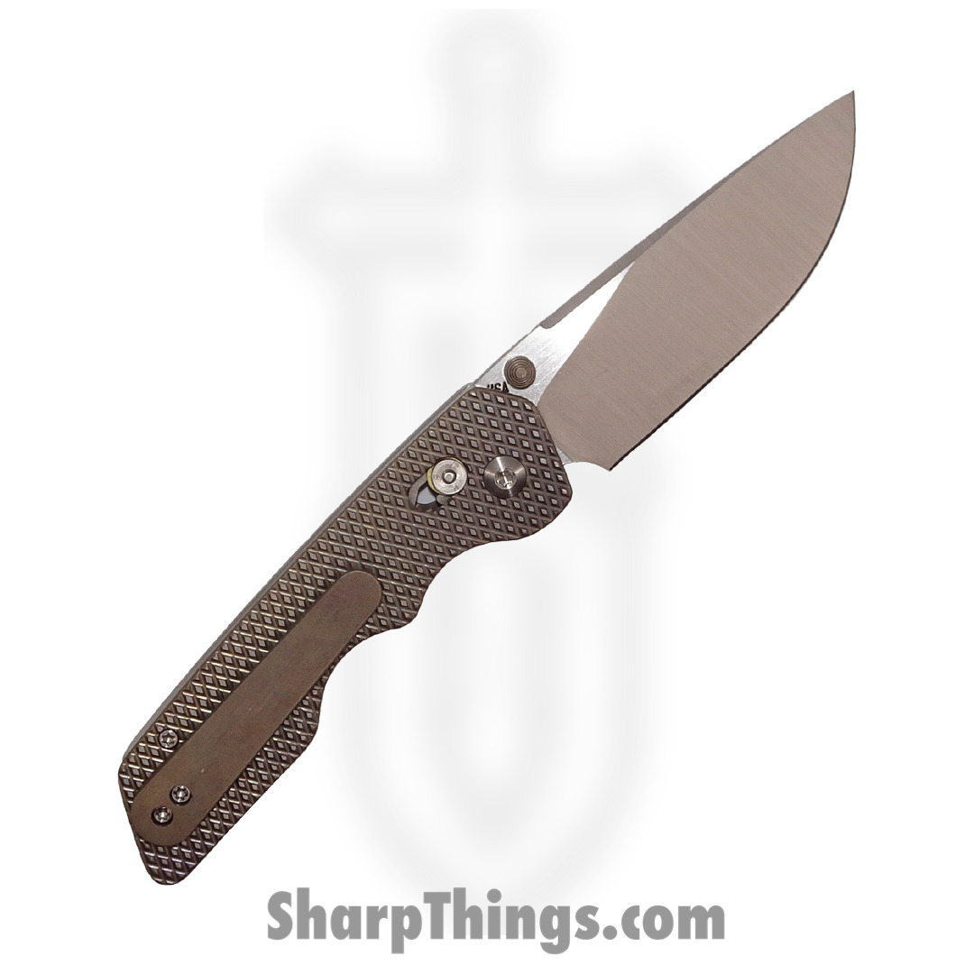Attention 2 Detail Mercantile - A2DMDBB3.23 - Mark 3 Medium - Folding Knife - S30V Satin Drop Point - Frag Pattern Titanium - Bronze - Image 2