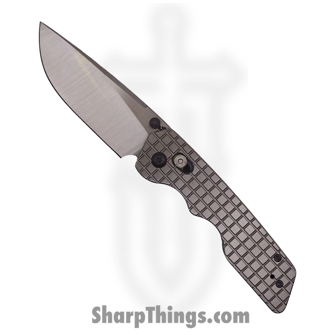 Attention 2 Detail Mercantile - A2DMDBL3.23 - Mark 3 Medium - Folding Knife - S30V Stonewash Drop Point - Frag Pattern Titanium - Natural