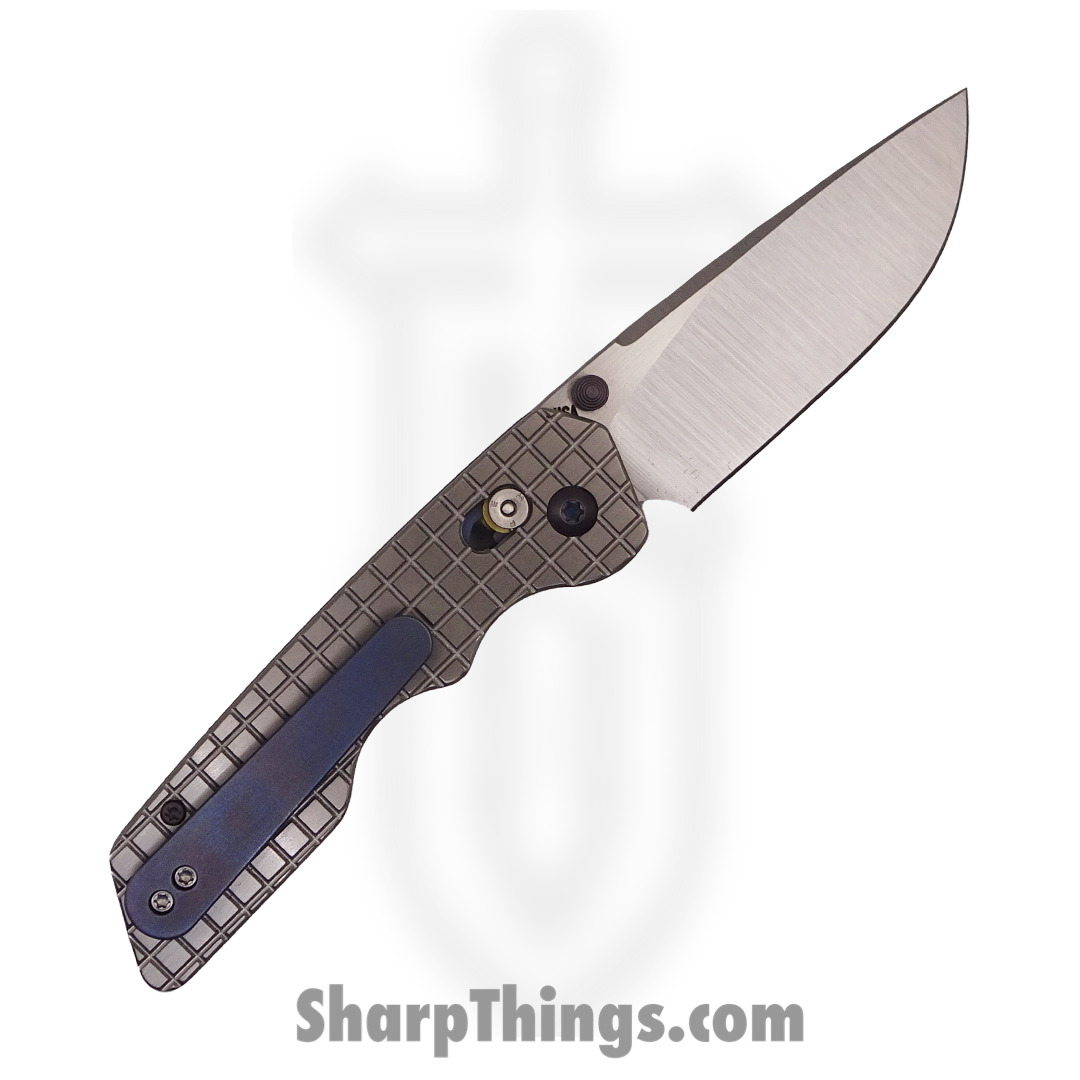 Attention 2 Detail Mercantile - A2DMDBL3.23 - Mark 3 Medium - Folding Knife - S30V Stonewash Drop Point - Frag Pattern Titanium - Natural - Image 2