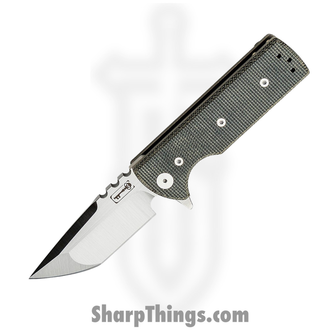 Chaves Knives - TAK/RT/BCM/BF - TAK - Folding Knife - M390 Satin Tanto - Micarta - Black