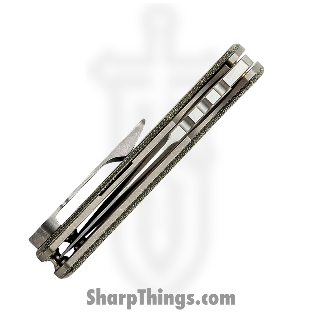 Chaves Knives - TAK/RT/BCM/BF - TAK - Folding Knife - M390 Satin Tanto - Micarta - Black - Image 2