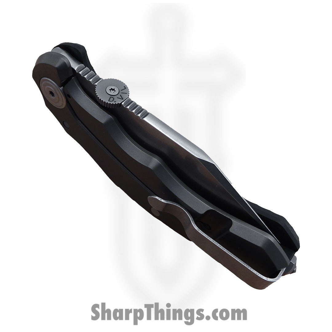 Bastinelli Creations - BASDVIL3.23 - D. Vil - Folding Knife - M390 - G10 Titanium - Black - Image 5