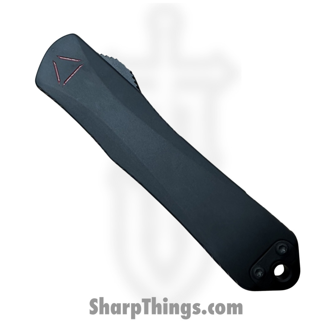 Heretic Knives - H027-6A-PREDC - Manticore E - OTF Auto - Magnacut Coated Tanto - 6061-T6 Aluminum/Engraved Logo - Black/Red - Image 3