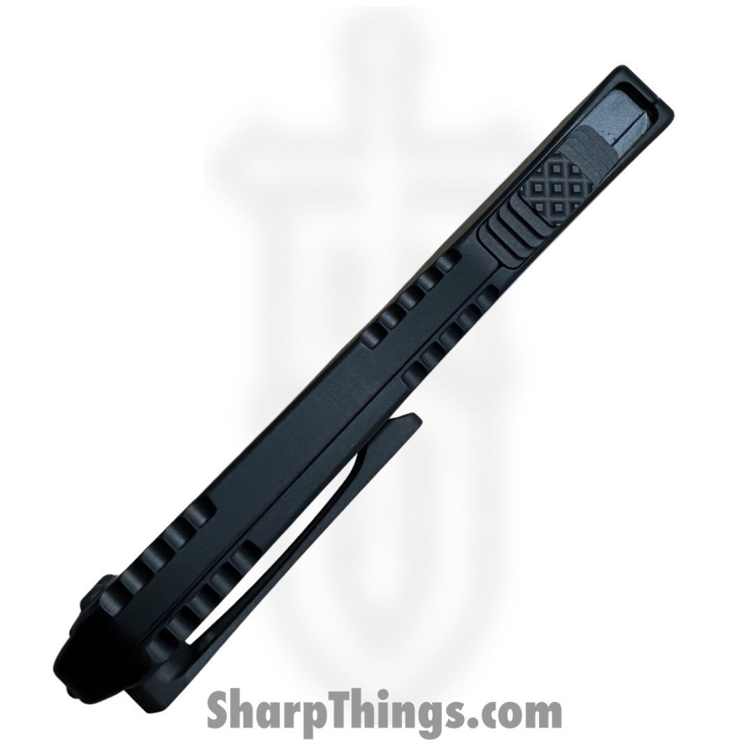Heretic Knives - H027-6A-PREDC - Manticore E - OTF Auto - Magnacut Coated Tanto - 6061-T6 Aluminum/Engraved Logo - Black/Red - Image 2