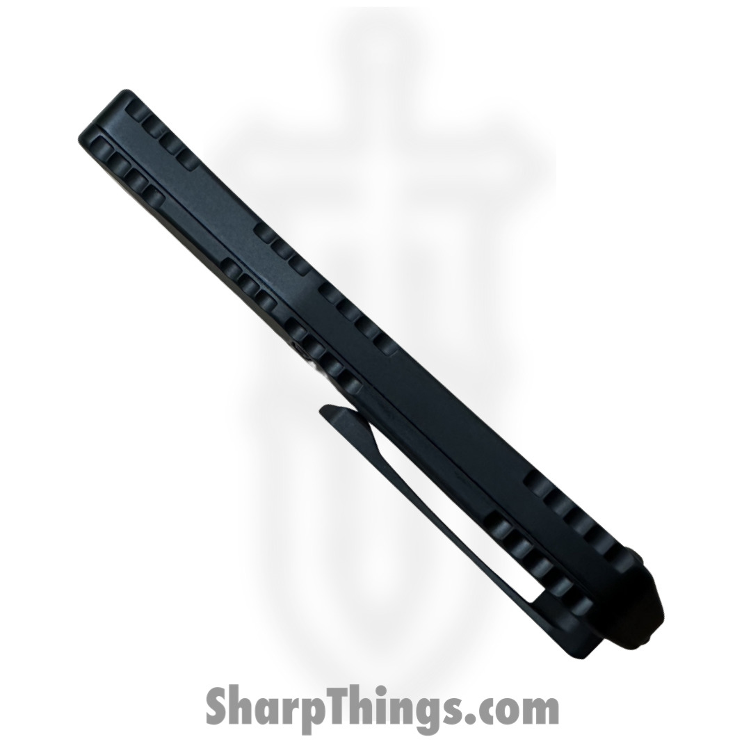 Heretic Knives - H027-6A-PREDC - Manticore E - OTF Auto - Magnacut Coated Tanto - 6061-T6 Aluminum/Engraved Logo - Black/Red - Image 5