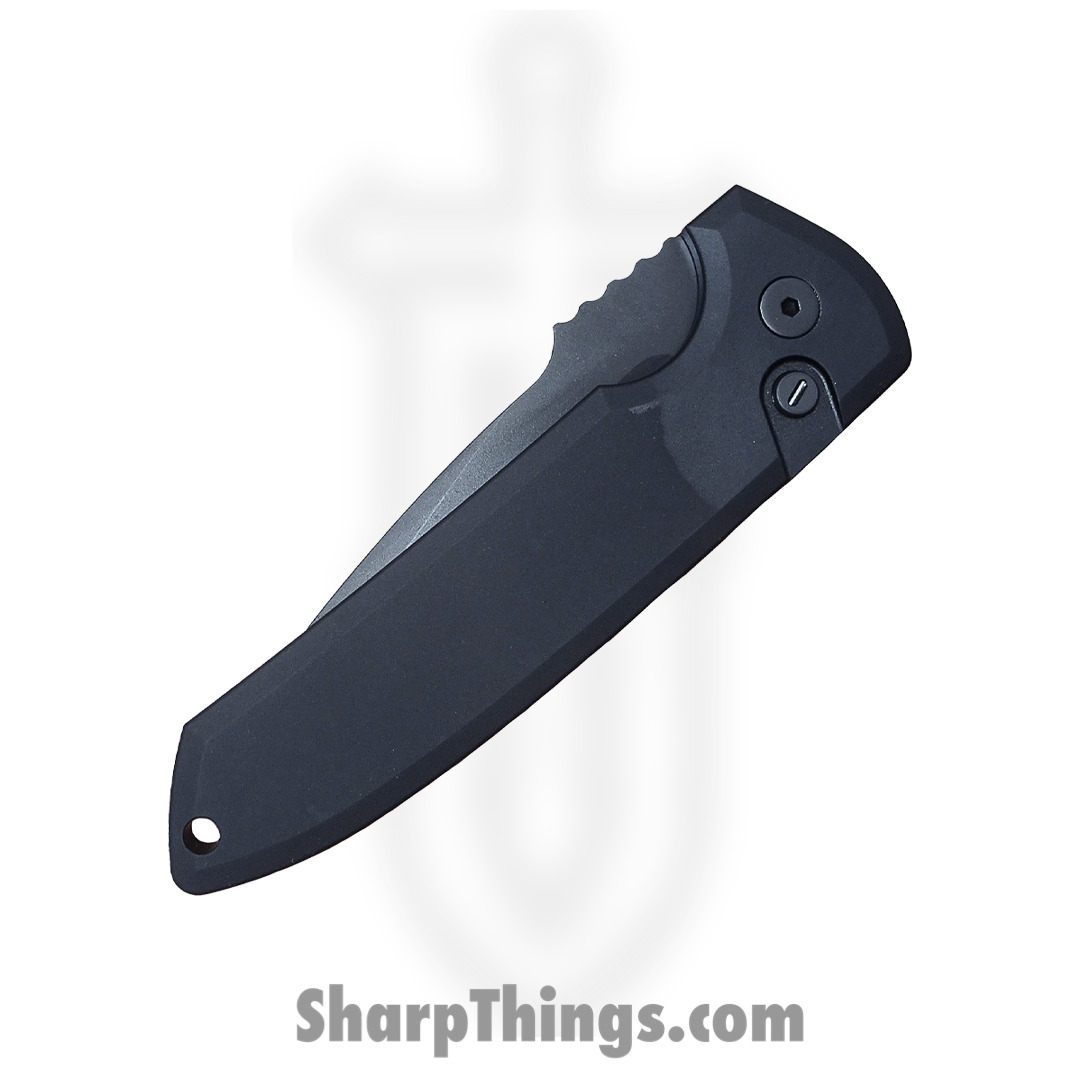ProTech - LG303-Operator - Les George Rockeye - Automatic Knife - S35VN Coated Drop Point - 6061-T6 Aluminum - Black - Image 2